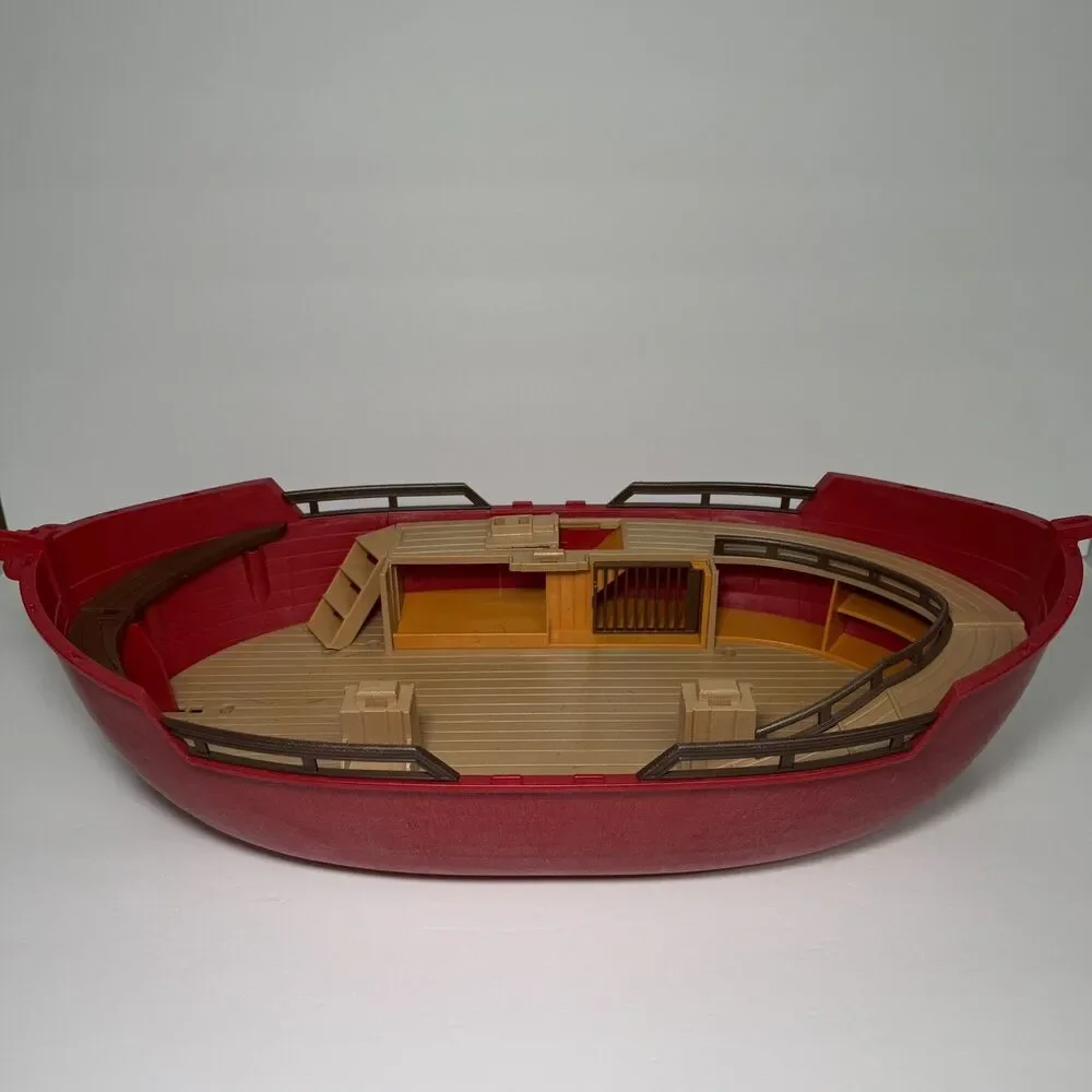 Vintage Playmobil Noah’s Ark Red Boat Really Floats Imagination 2000s Incomplete - Picture 5 of 16